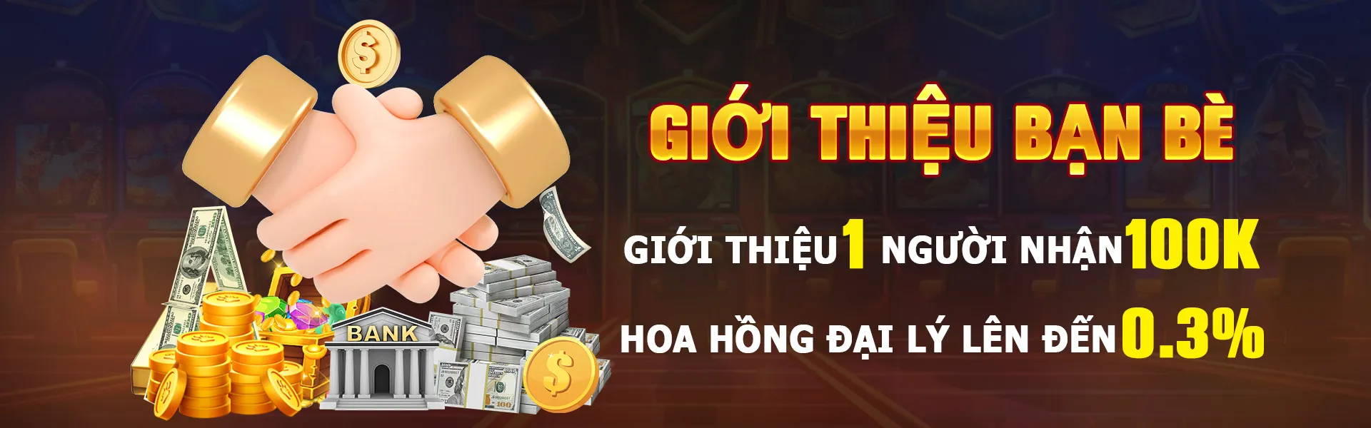 Hình ảnh banner chính 22vip link mới, thể hiện các trò chơi cá cược và ưu đãi hấp dẫn